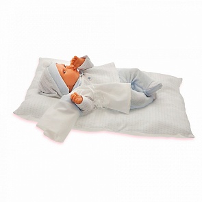 Интерактивная кукла Ману в голубом, 29 см (Antonio Juans Munecas, 1780B)